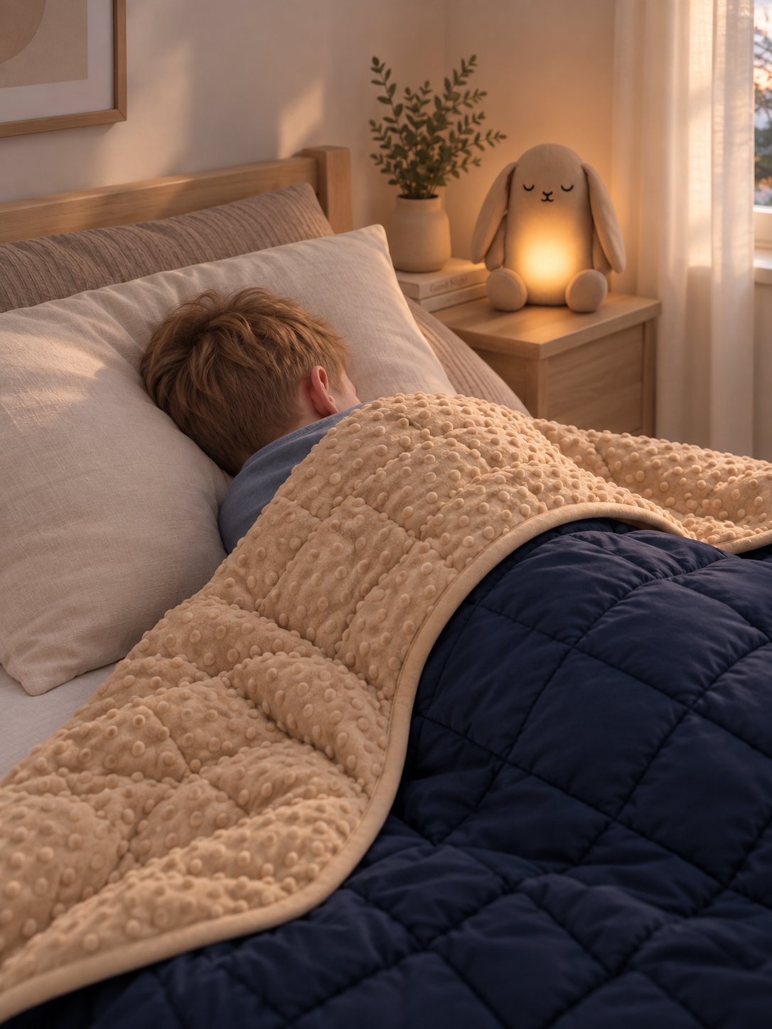 Weighted Snuggle Blanket | Minky & Bamboo | 2.2kg